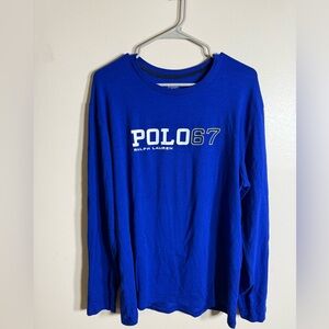 Polo Ralph Lauren Men's Polo 67 Logo Long Sleeve Tee LG